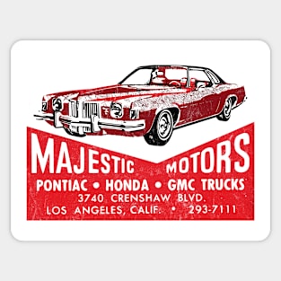 Majestic Motors - 70s Retro Sticker